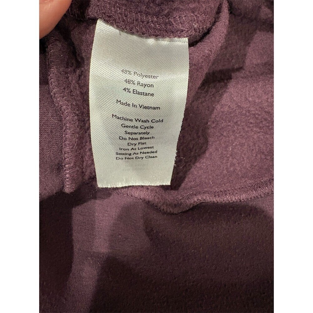Eddie Bauer Sweatshirt Womens Size M Purple Crewneck Pullover Raglan - Picture 6 of 7